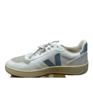 New - Veja Men V-10 Sneakers Bianco 9